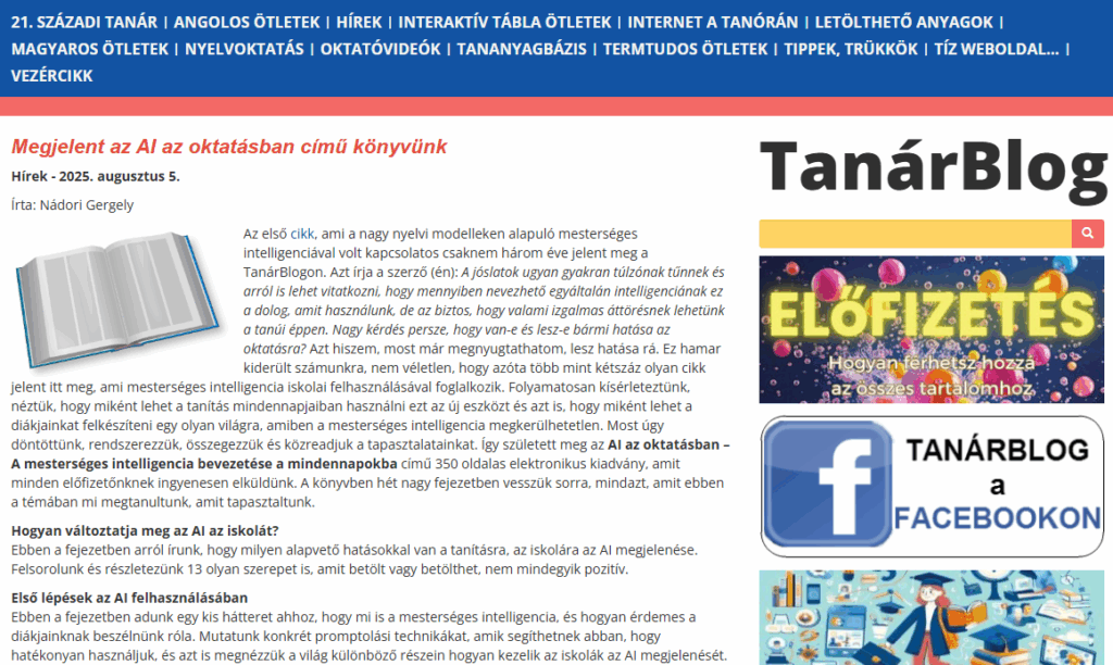 TanárBlog